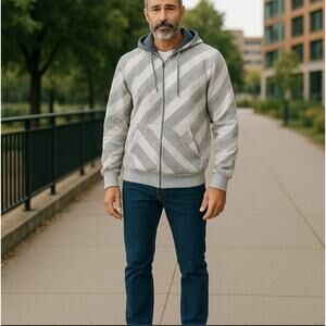 OP Lined Zip-up Jacket Coat Size S 34/36